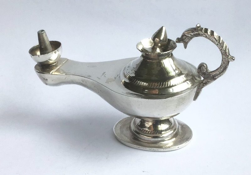 Egyptian .900 Silver Antique table lighter